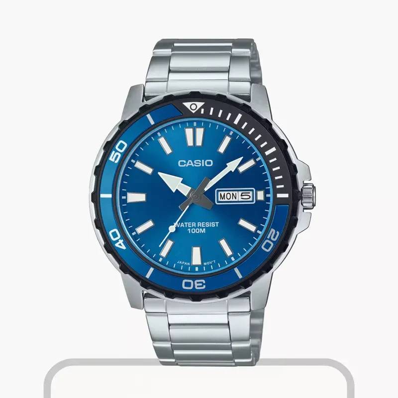 Casio Analogue Blue Dial Men's Watch | MTD-125D-2A1V